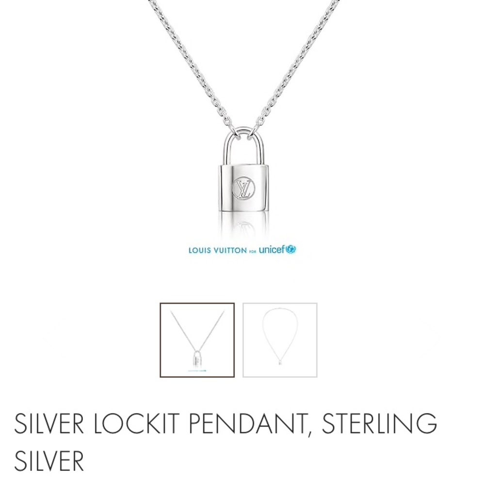 ISO Louis Vuitton Silver Lock Necklace